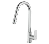 Roca A5A816EC00 Mélangeur de cuisine bec U Collection Cale Bec amovible Chromé