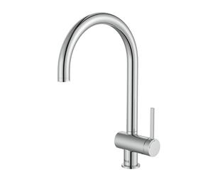 Roca A5A841FC00 Mélangeur de cuisine bec courbé Collection Ona, chromé
