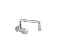 Roca A5A858EC00 Robinet d'évier mural, collection Brava, bec rotatif, 1 eau, chromé