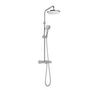 Roca A5A9780C00 Even-T Round Colonne de douche thermostatique/télescopique