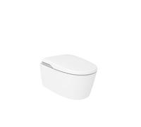 Roca A803104001 - In-Wash® Badge avec In-Tank® - Smart toilet suspendu Rimless avec réservoir intégré avec couvercle et siège chauffant. Prise réseau nécessaire.