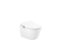 Roca A803150S01 - In-Wash® Ona Smart Toilet suspendu Rimless avec sortie murale, couvercle et siège, nécessite une prise secteur.
