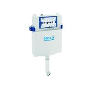 Roca A890070200 Citerne Basic Tank One Compact Double Ecargaison pour Toilettes Réservoir Haut ou Encastrable, Blanc