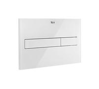 Roca A890188309 Plaque d'entraînement PL7 Dual One avec double décharge avec finitions Blanc Cristal