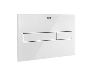 Roca A890188309 Plaque d'entraînement PL7 Dual One avec double décharge avec finitions Blanc Cristal