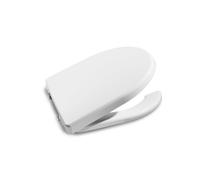 Abattant double antibactérien/anti-contact inox Blanc