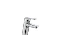 Roca Alfa A5A3L25C00 Robinet mitigeur de lavabo avec technologie Cold Start avec liens d'alimentation flexibles, mitigeur de salle de bain facile à installer, chromé, A5A3L25C00