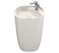 Roca Beyond lavabo 50x45 cm ronde autoportante marron/beige A3270B0650