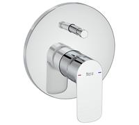 ROCA Mitigeur de bain-douche à encastrer avec inverseur automatique Cala - Chromé