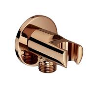 ROCA Coude mural 1/2" et support douchette d'arrivée d'eau pour raccordement flexible de douche, Rose gold