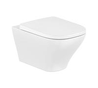 ROCA Cuvette WC suspendue sans bride Optica, système Vortex, abattant frein de chute déclipsable