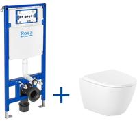 Roca Duplo One kit cuvette avec abattant et châssis A893106400