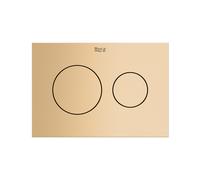 Roca Duplo S bouton de chasse d'eau pour WC doré A8902233RG