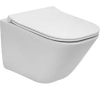 Roca Gap ensemble cuvette + abattant suspendue sans bride blanc A34H473000