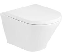 Roca Gap Round cuvette wc avec abattant à descente lente suspendue oui blanc A34H0N2000