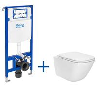 Roca Gap Round kit cuvette avec abattant et châssis A893105900