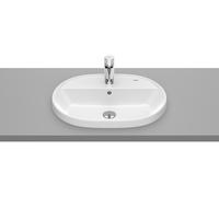 Roca Gap Round lavabo 55x40 cm ovale encastrée blanc brillant A3270Y6S00