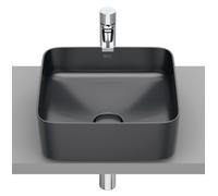 Inspira square vasque à poser en fineceramic sans trop-plein 37x37 onyx - ROCA A327532640