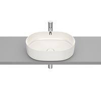 Inspira round vasque à poser en fineceramic sans trop-plein 37x50 beige - ROCA A327520650
