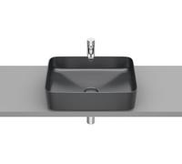 Inspira square vasque à poser en fineceramic sans trop-plein 37x50 onyx - ROCA A327530640