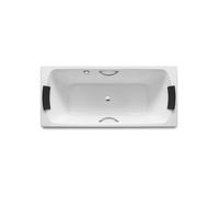 ROCA Lun Plus Baig.Acier 1700X750X440 Fad/Pieds+Poignees Blanc - A221350001