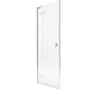Roca Metropolis-N porte de douche 100 cm à ouverture basculante chrome brillant/verre transparent AMP0810012M