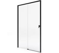Roca Metropolis-N porte de douche 100 cm coulissant noir mat/verre transparent AMP1310016M
