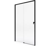 Roca Metropolis-N porte de douche 140 cm coulissant noir mat/verre transparent AMP1314016M