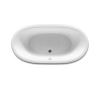 ROCA Newcast Cuve Seule 170 X 85 Ext Bleu Marine Sans Pied Blanc - A233650004