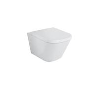 ROCA Pack Cuvette WC THE GAP suspendue sans bride - abattant frein chute - Blanc