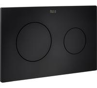 Roca A890189206 Plaque d'actionnement double décharge PL10 Dual, couleur noir mat