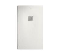 ROCA Receveur de douche POLO+ résine Stonex antidérapant et découpable - Avec grille - Blanc mat 120x80cm