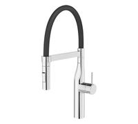 Roca Mitigeur cuisine Glera Pro H 475 mm chromé et noir