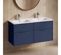 Roca Solana Meuble avec plan vasque double, 4 tiroirs, A32700V000+A858201551,