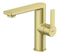 Roca Targa mitigeur de lavabo sur pied doré A5A405FVA0