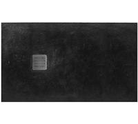 Roca Terran receveur de douche rectangulaire 200x100 cm noir AP1017D03E801400