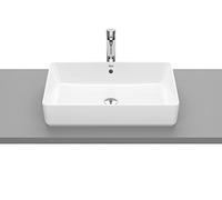 Roca, The Gap,SQUARE Lavabo sur plan de travail Blanc 600 mm x 370 mm x 130 mm A3270Y2000