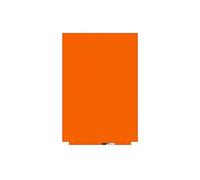 Rocada 6420R-2008 Tableau modulaire sans cadre, magnétique, 115 x 75 cm, orange