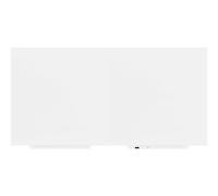 Rocada 6525PRO Lot de 2 tableaux blancs sans cadre et avec plateau à stylos, aimants et effaçables à sec, 100 x 100 cm, blanc, 2 pièces pour 200 x 100 cm