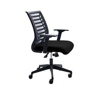 Rocada Chaise de Bureau Ergonomique inclinable avec roulettes Dossier en Maille Respirante Accoudoirs réglables Noir
