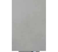 Rocada Tableau blanc 6521PRO-9006 (l x H) 150 cm x 100 cm gris revêtement plastique boîte de rangement fournie, format paysage ou portrait
