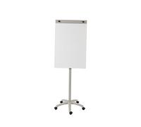 ROCADA, Tableau blanc à roulettes - 67 x 62 x 181 cm - Tableau blanc économique avec support papier et pied en étoile - Effaçable à sec - Blanc