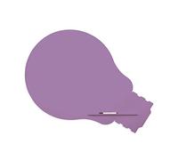Rocada | Tableau blanc Lilas de marqueur | Forme ampoule | Magnétique sans cadre | Tableau blanc aimanté mural | Système de fixation breveté avec aimant | Tableau Lilas 100 x 150 cm