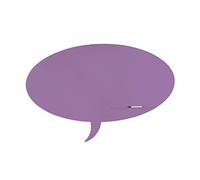 Rocada | Tableau blanc Lilas de marqueur | Forme globe de dialogue | Magnétique sans cadre | Tableau mural aimanté | Système de fixation breveté avec aimant | Tableau Lilas 75 x 115 cm