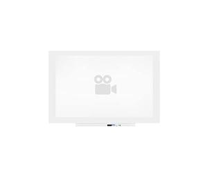 Rocada | Tableau blanc magnétique | Tableau blanc sans cadre | Peut être utilisé comme écran de projection vidéo | 115 x 75 cm [blanc mat]