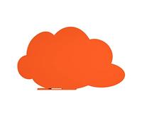 Rocada | Tableau blanc orange de marqueur | Forme nuage | Magnétique sans cadre | Tableau blanc aimanté mural | Système de fixation breveté avec aimant | Tableau orange 100 x 150 cm