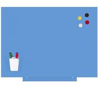Rocada Tableau marqueur bleu, tableau magnétique, sans cadre, système de fixation breveté avec aimant, 55 x 75 cm, bleu