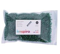 Rocaille de verre cylindre argenté vert 1,80x6mm. 500gr. Sachet