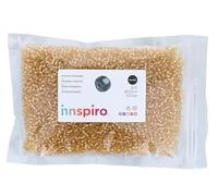 Rocaille de verre rond argenté vieil argent 3,0mm 500gr. Sachet