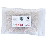 Rocaille de verre rond aurora boréale transparent 3,8mm 500gr. Sachet